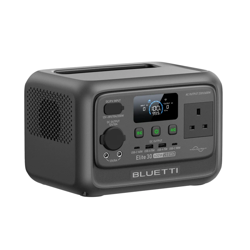 BLUETTI Elite 30 V2 Portable Power Station | 600W 288Wh | UK Plug