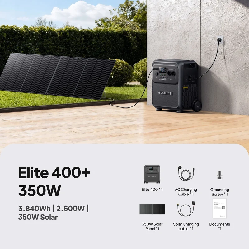 BLUETTI Elite 400 + 350W