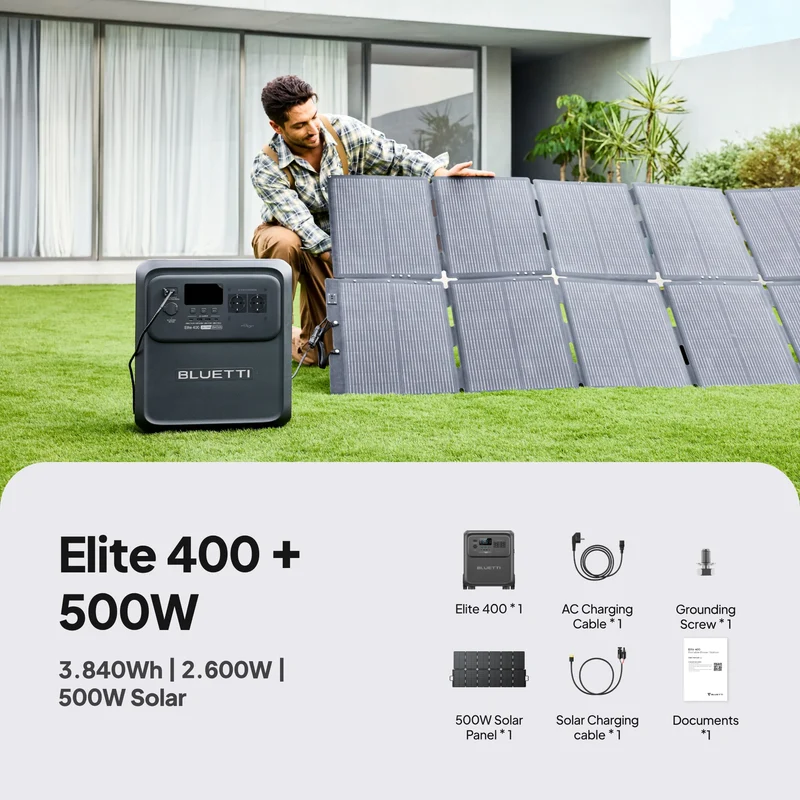BLUETTI Elite 400 + 350W