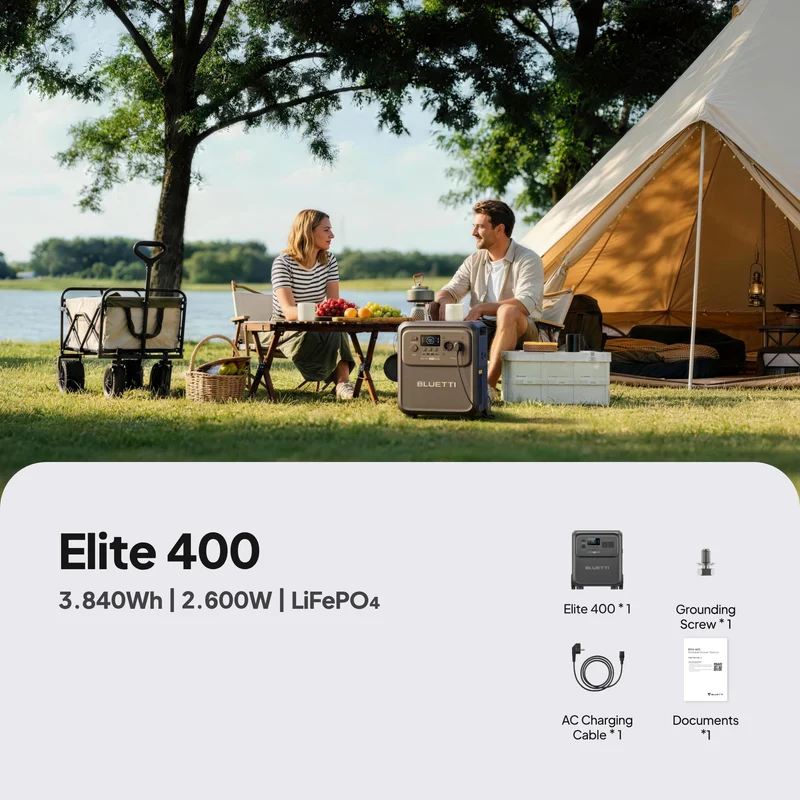 BLUETTI Elite 400 + 350W