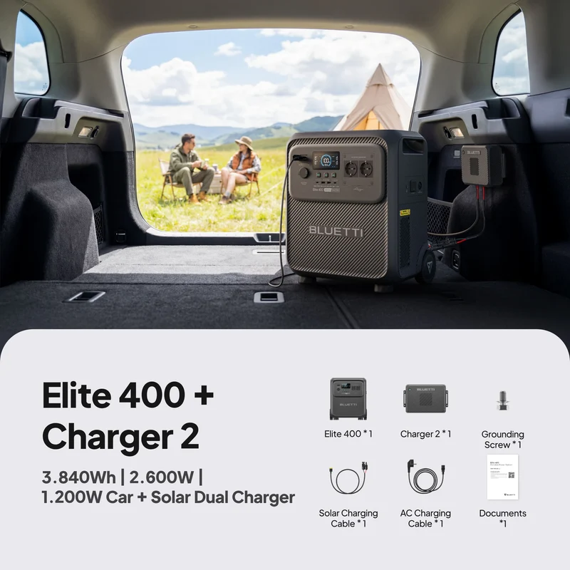 BLUETTI Elite 400 + 350W