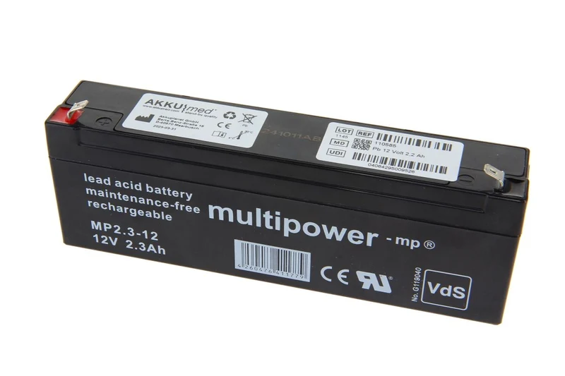 AKKUmed Bleiakku passend für Kirsch Blutkonservenkühlschränke BL520 - 12 V 2200mAh 176x34x60 mm