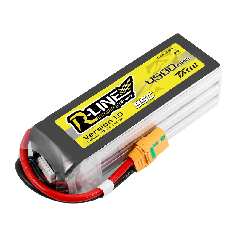 Tattu R-Line 22,2V 4500mAh 6S 95C FPV-LiPo-Akku mit XT90S-Stecker