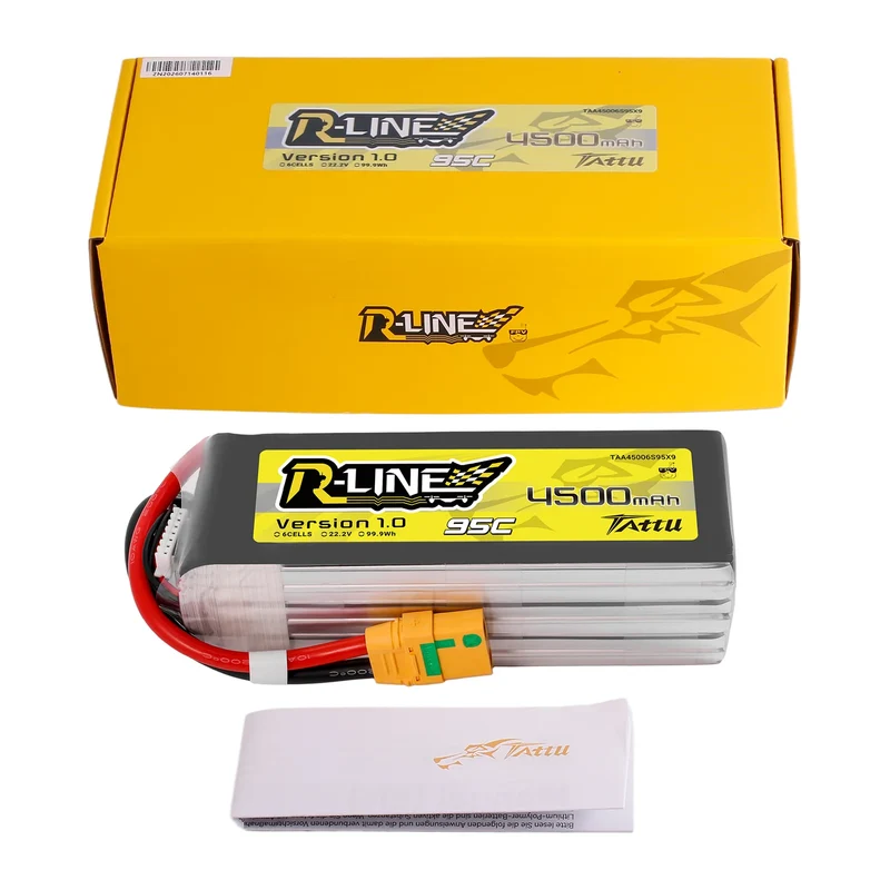 Tattu R-Line 22,2V 4500mAh 6S 95C FPV-LiPo-Akku mit XT90S-Stecker