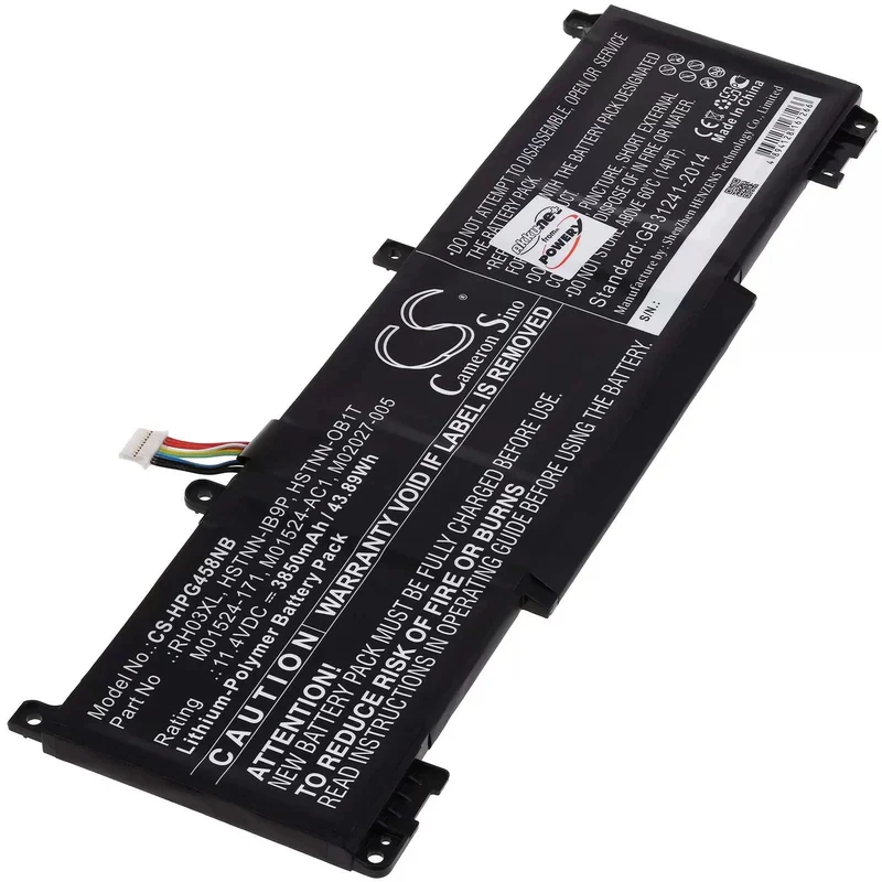 AccuCell Akku passend für Laptop HP ProBook 450 G8, HP ProBook 650 G8, Typ RH03XL /HSTNN-IB9P - 11,4V - 3850mAh