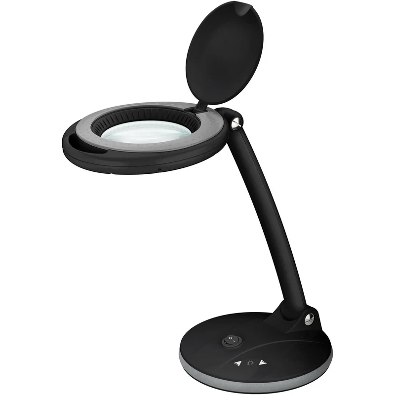 Goobay - LED Stand Lupenleuchte 6 W, Schwarz
