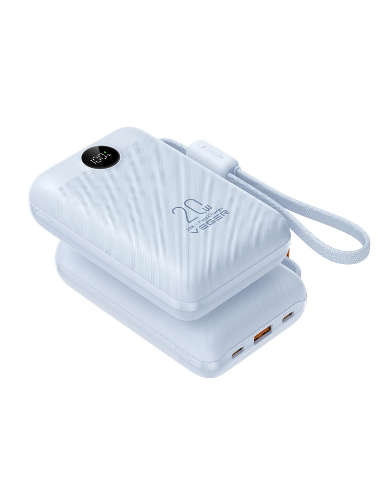 20000mAh Multi-Port 20W Power Bank with USB-C & USB-A