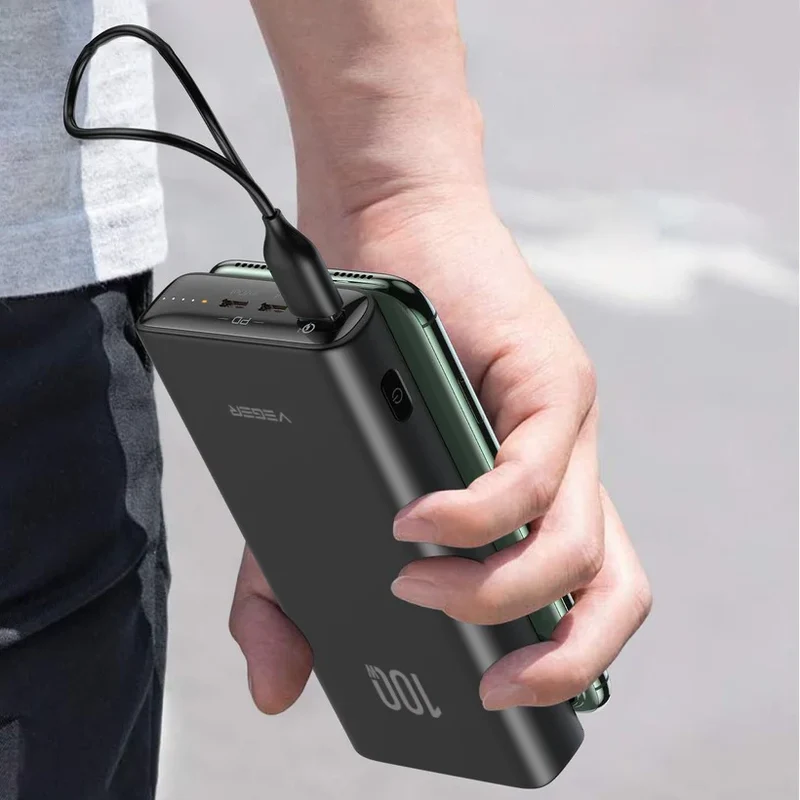 T100 20000mAh 100W Portable Power Bank for Laptop