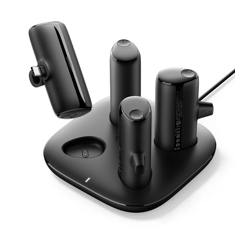 Pogo Kits 4V1 Charing Station Kits with Built-in Connectors for iPhone & Android