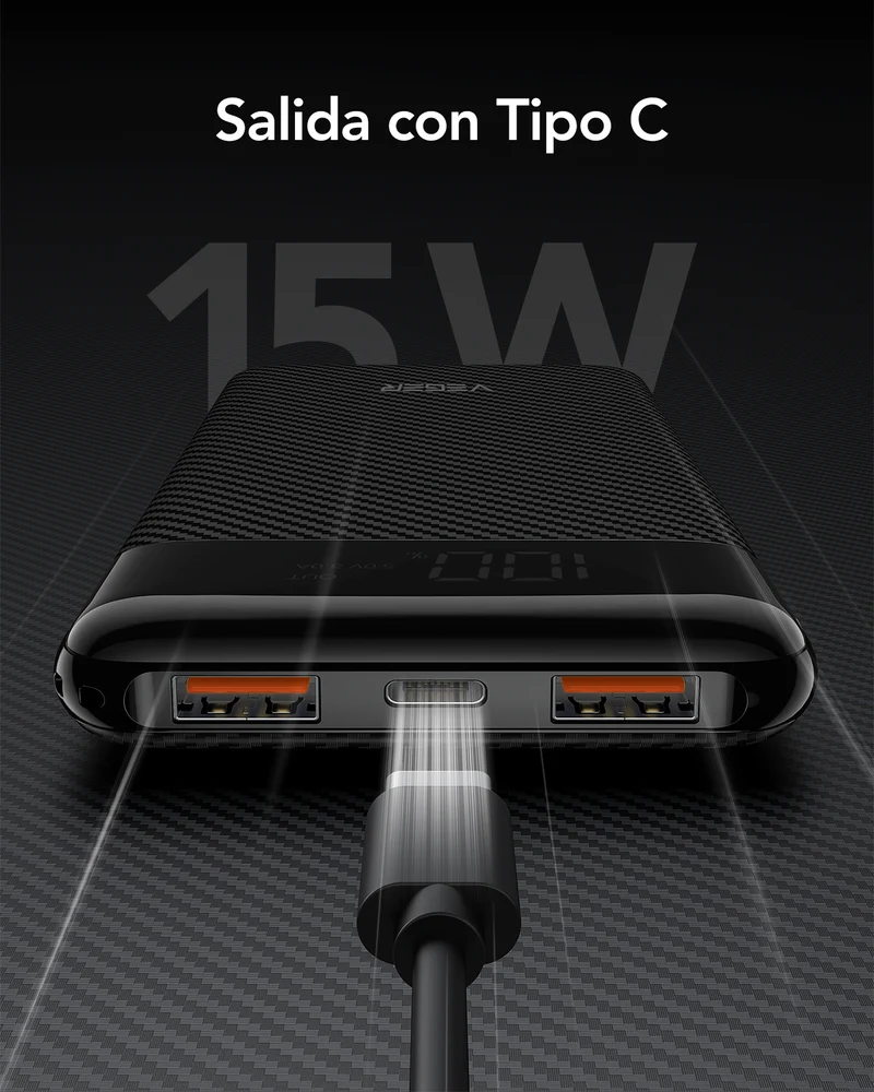 L11 10000mAh Power Bank with LCD Display | Ultra Slim