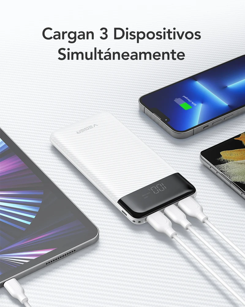 L11 10000mAh Power Bank with LCD Display | Ultra Slim