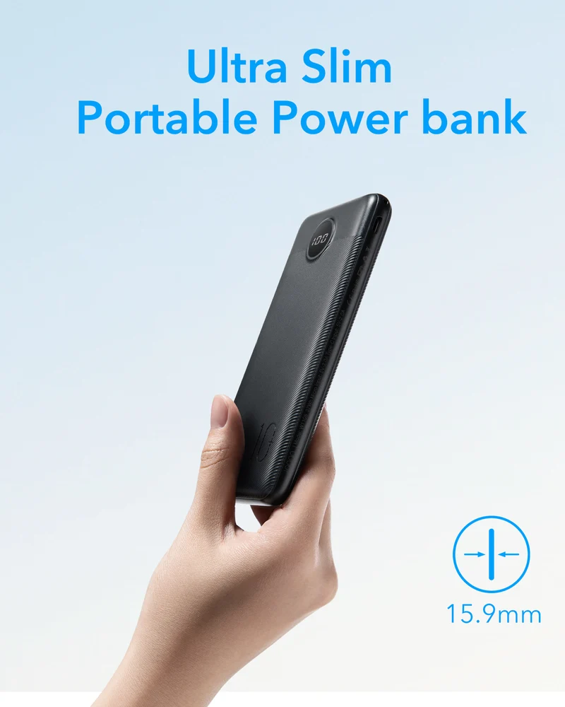 L10 10000mAh Power Bank with Digital Display