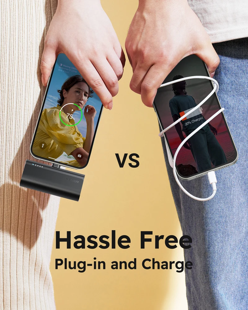 PlugON-C 5,000mAh Mini Battery Pack Fast Charging 20W