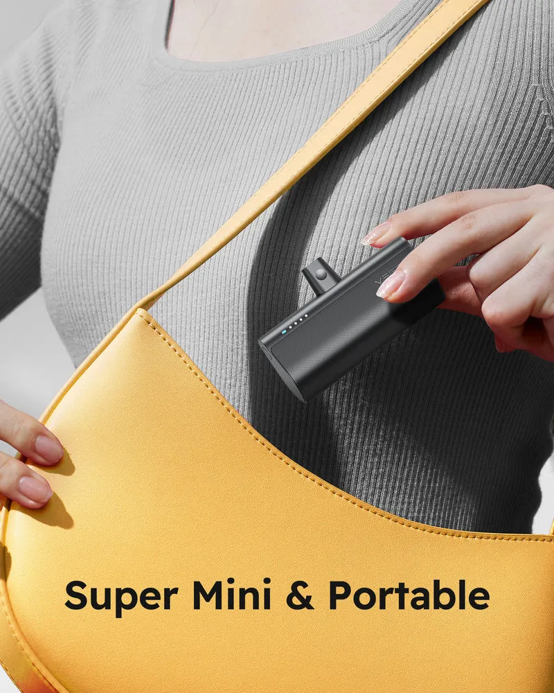 PlugON-C 5,000mAh Mini Battery Pack Fast Charging 20W