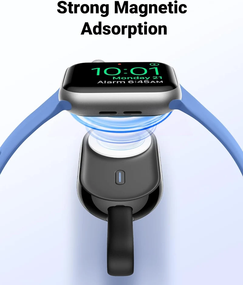 POMME 1200mAh with Built in Cable, Super Compact Wireless Charger for Apple Watch