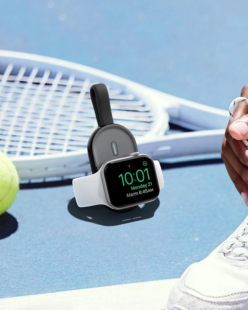 POMME 1200mAh with Built in Cable, Super Compact Wireless Charger for Apple Watch