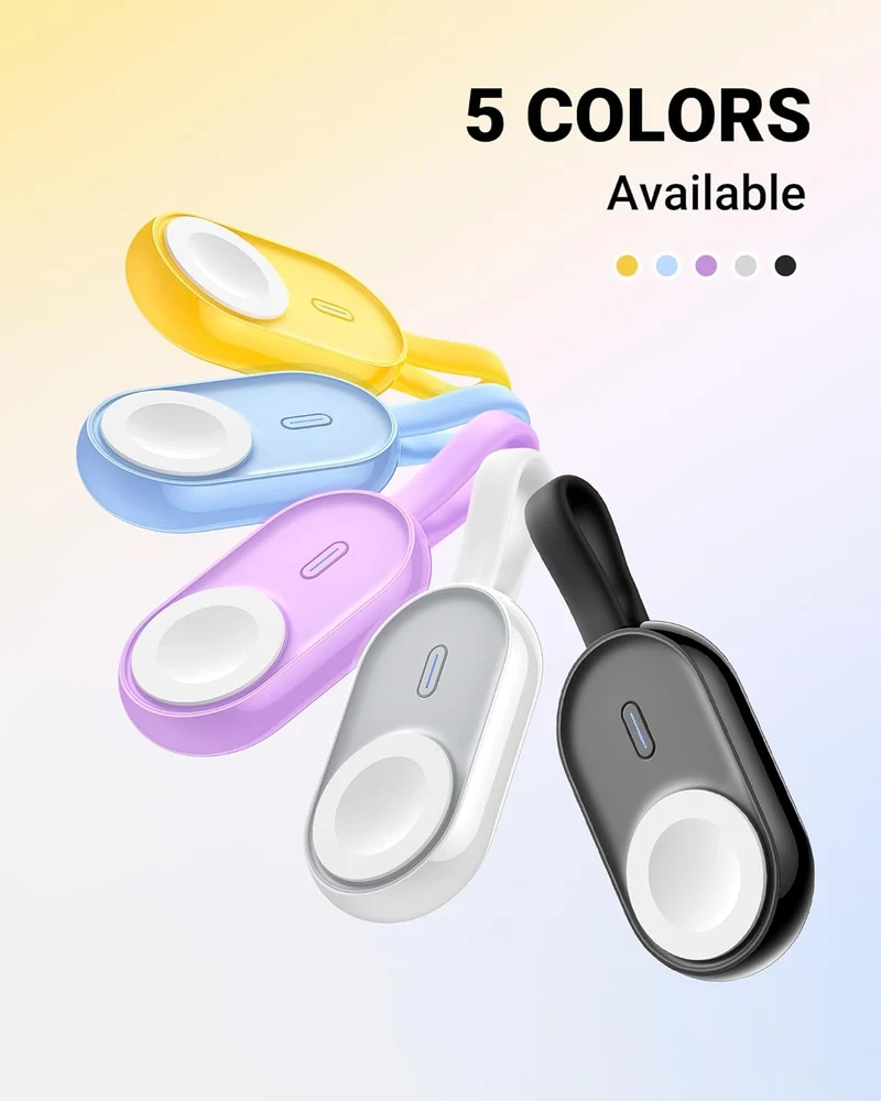 POMME 1200mAh with Built in Cable, Super Compact Wireless Charger for Apple Watch