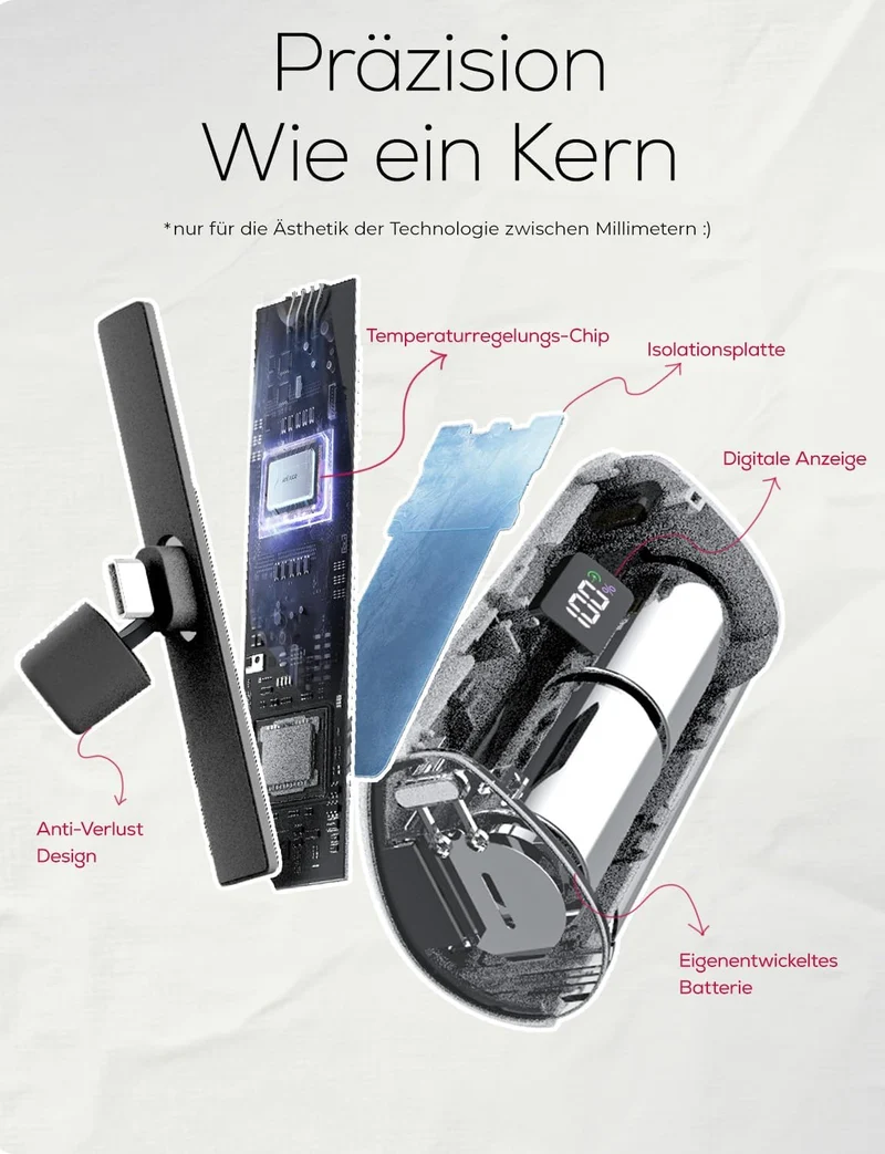 LISEN Mini Cargador Portátil para iPhone