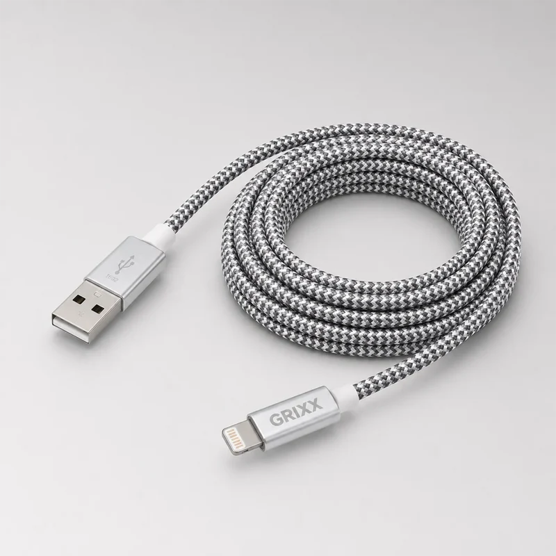Lightning naar USB-A - 3m grijs