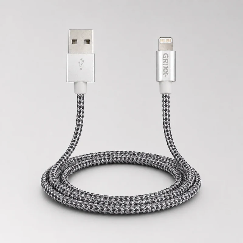 Lightning naar USB-A - 1m grijs