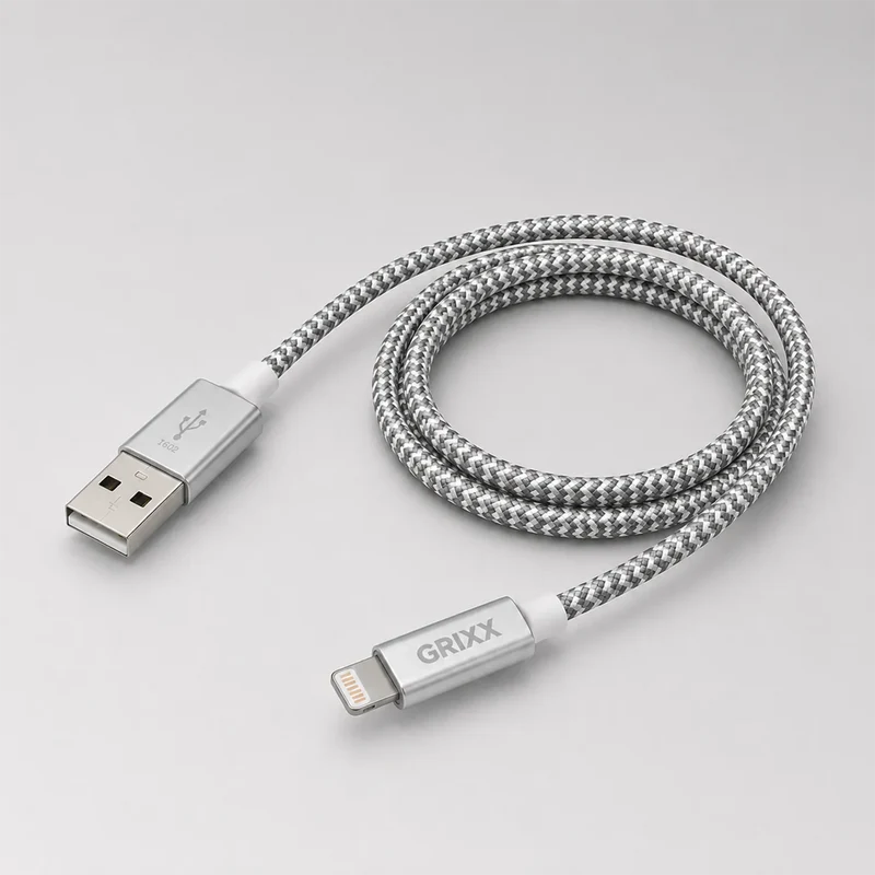 Lightning naar USB-A - 1m grijs