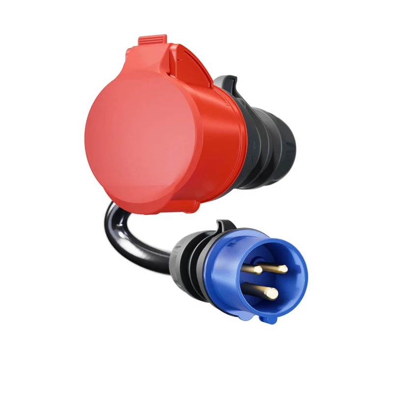 go-e Adapter Gemini flex 22 kW auf CEE blau 16 A (Campingstecker)