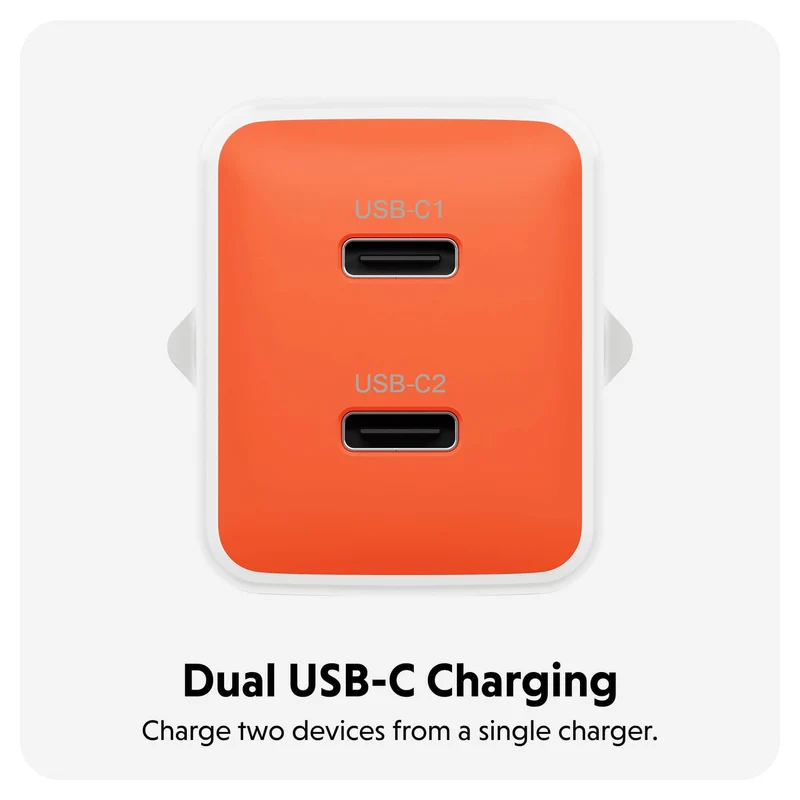 HyperJuice Flex 45 W GaN-Steckdosenladegerät – Orange (EU)