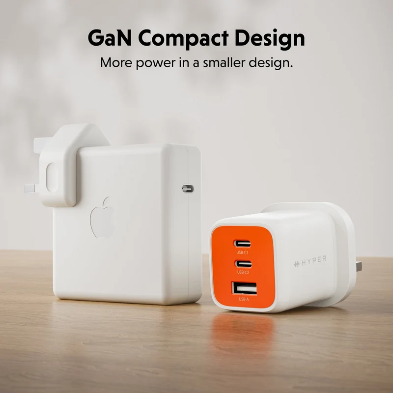 HyperJuice Flex 65-W-GaN-Ladegerät – Orange (EU)