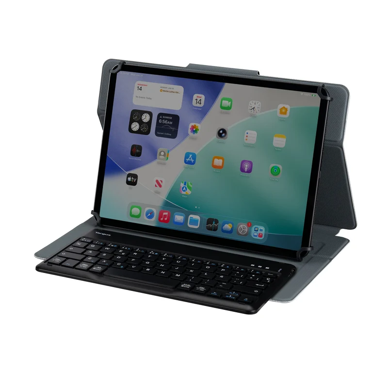 Safe Fit™ Universal-Tastaturhülle mit drehbarer Tastatur, 9,5–11,5 Zoll (ES)