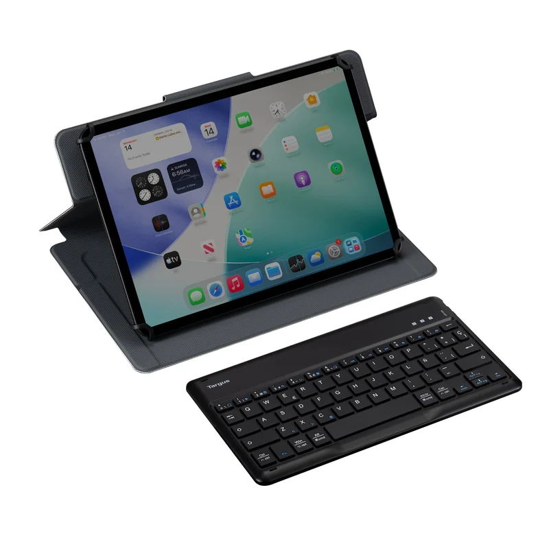 Safe Fit™ Universal-Tastaturhülle mit drehbarer Tastatur, 9,5–11,5 Zoll (ES)