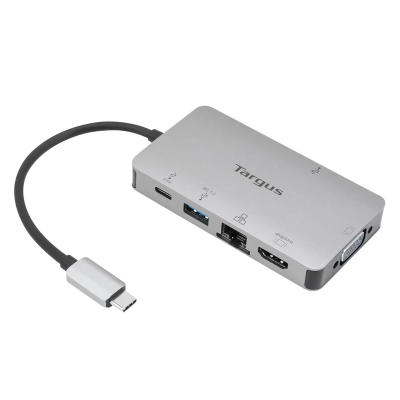 USB-C DP Alt-Mode Einzelvideo 4K HDMI/VGA Dockingstation mit 100 W PD Pass-Thru