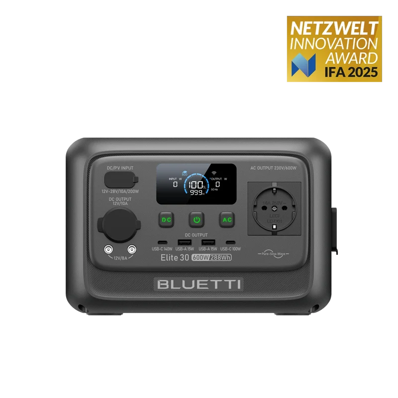 BLUETTI Elite 30 V2 Портативна Електростанція | 600 Вт 288 Вт·год (Ukraine)