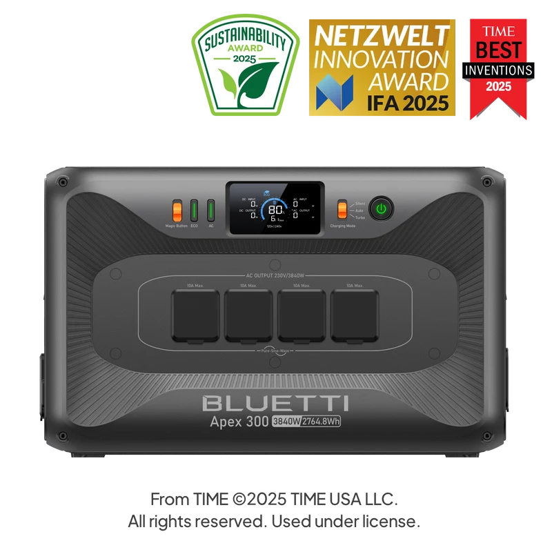 BLUETTI Apex 300 Портативна Електростанція | 3840 Вт 2764,8 Вт·год (Ukraine)