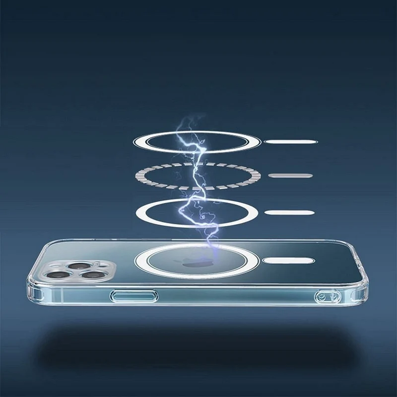 CLEAR MAG COVER mit Kameraschutz kompatibel mit MagSafe für iPhone 17 Air