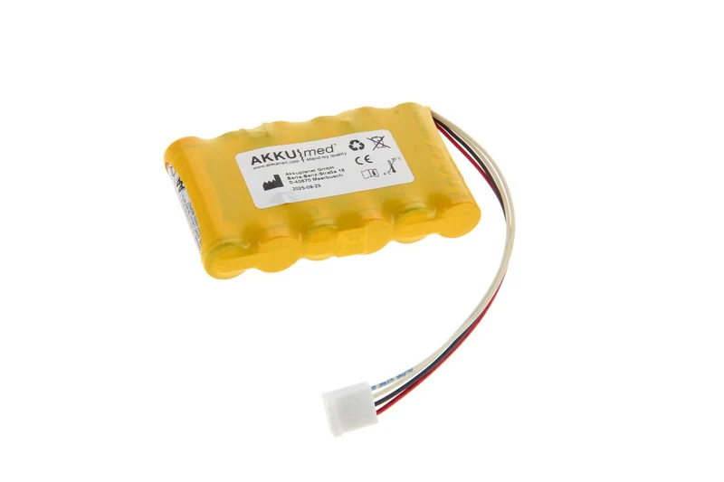 AKKUmed NiMH Akku passend für Rigel Uni-Sim Vital Signs Simulator - 7,2 V 2700mAh 89x57x15,5 mm