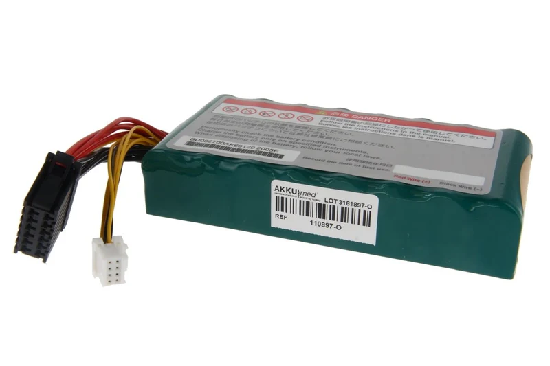 Nihon kohden Original NiMH Akku für Monitor CSM1000 - 9,6 V 2250 mAh 144x29x69 mm