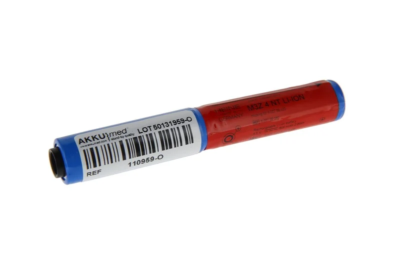 Heine Original Li ION Akku für BETA 4 Slim NT, F.O. 4 SLIM NT Ladegriffe X-007.99.380 - 3,5 V 800 mAh 103x15 mm