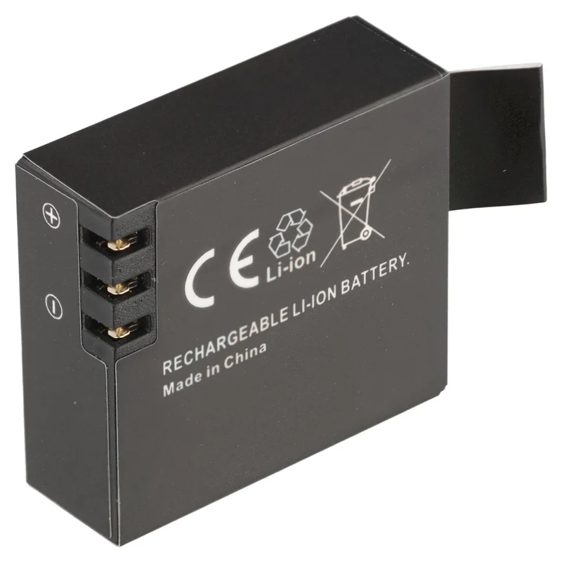 AccuCell Akku passend für Action-Cam SJ4000, SJ5000, S1050, BR-01, PG1050, S009, GIT-LB101, 33,3 x 29,8 x 11,1mm