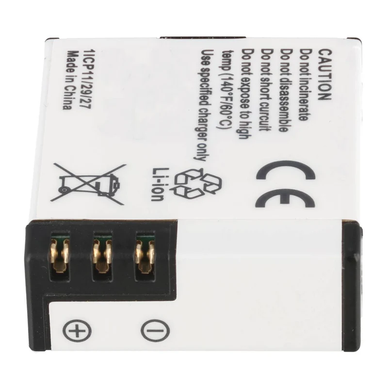 AccuCell Akku passend für Action-Cam SJ4000, SJ5000, S1050, BR-01, PG1050, S009, GIT-LB101, 33,3 x 29,8 x 11,1mm
