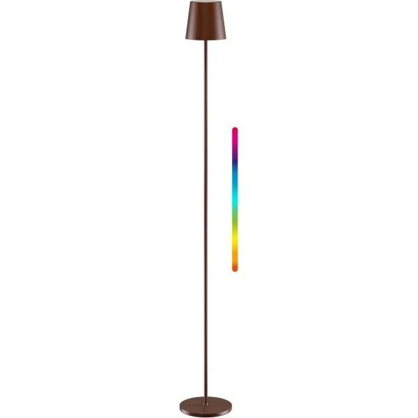 Goobay kabellose LED-Stehleuchte XL 122 cm RGBW kupferfarben
