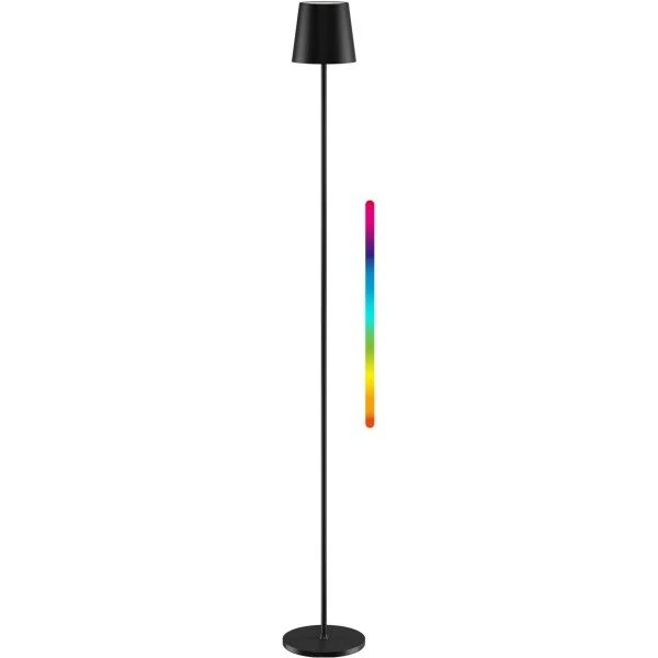 Goobay kabellose LED-Stehleuchte XL 122 cm RGBW schwarz