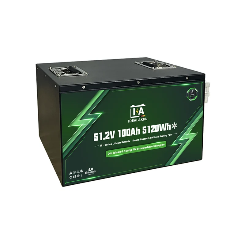 Batterie Lithium LiFePO4 48V 100Ah IDEALAKKU IB-48-100H – Remplacement AGM / Gel 5120Wh