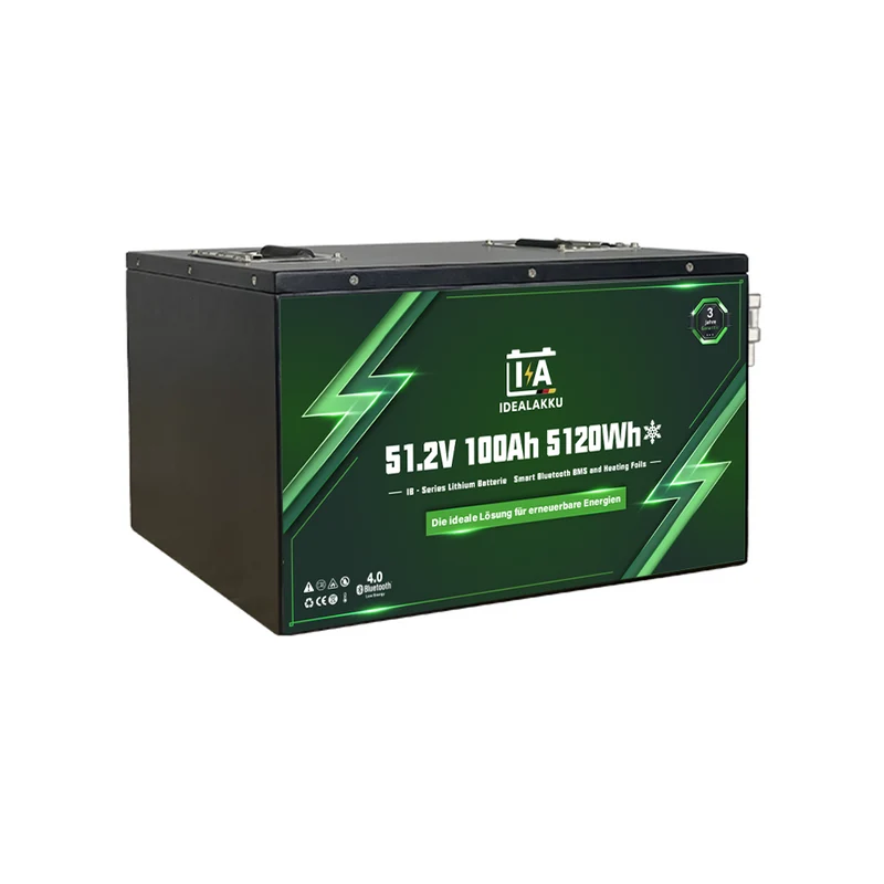 Batterie Lithium LiFePO4 48V 100Ah IDEALAKKU IB-48-100H – Remplacement AGM / Gel 5120Wh