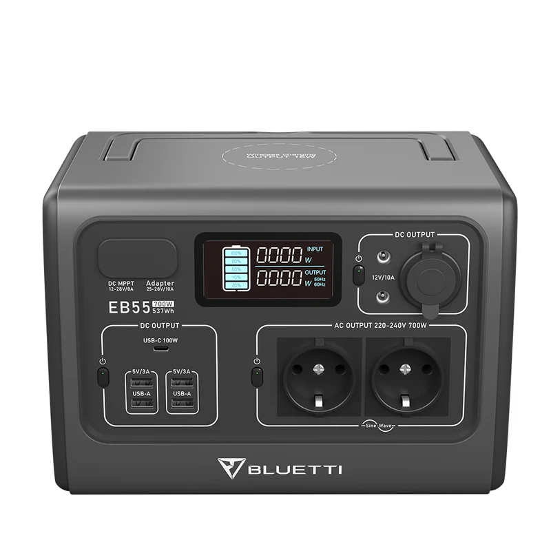 BLUETTI EB55+120W Solar Generator Kit