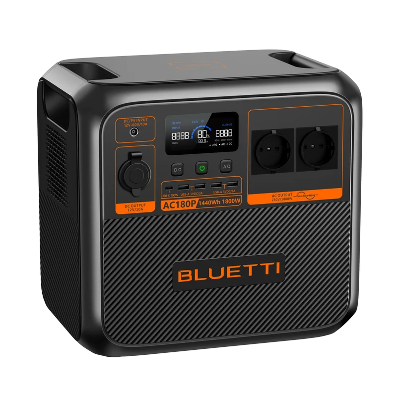 BLUETTI AC180P Solar Portable Power Station | 1800W 1440Wh