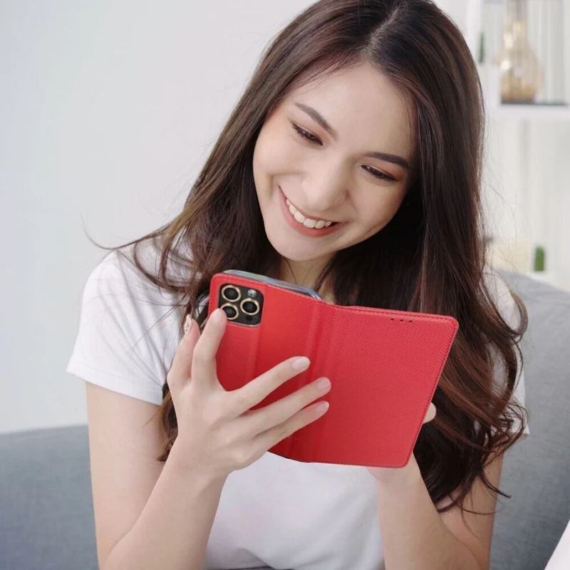 Book-Tasche für Samsung Galaxy A15 - Schutzhülle mit Magnetverschluss - Rot