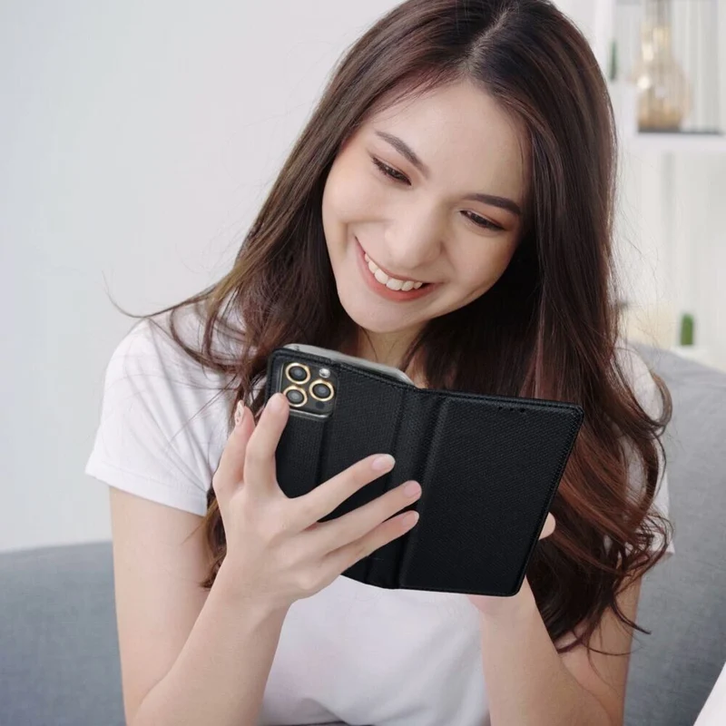 Book-Tasche für Samsung Galaxy A15 - Schutzhülle mit Magnetverschluss - Schwarz