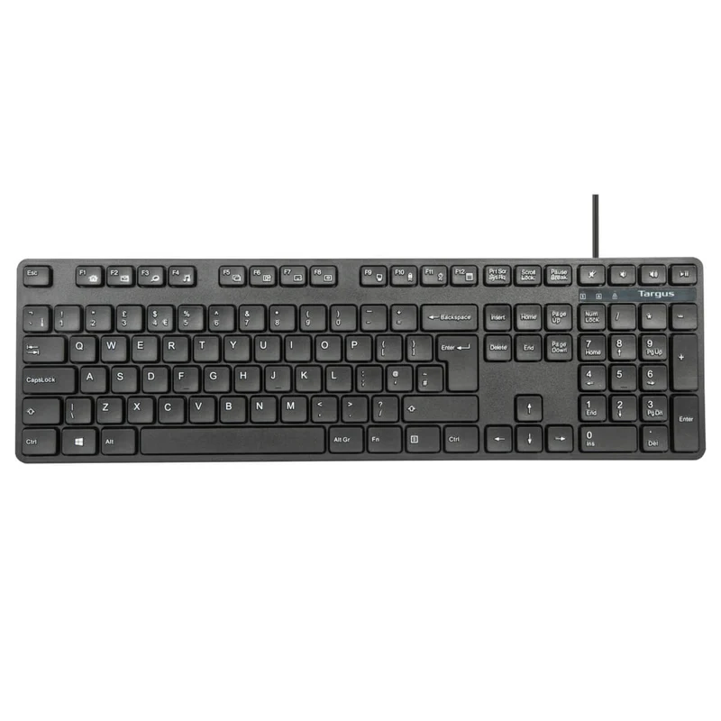Kabelgebundene Tastatur-Maus-Kombination in voller Größe (UK)