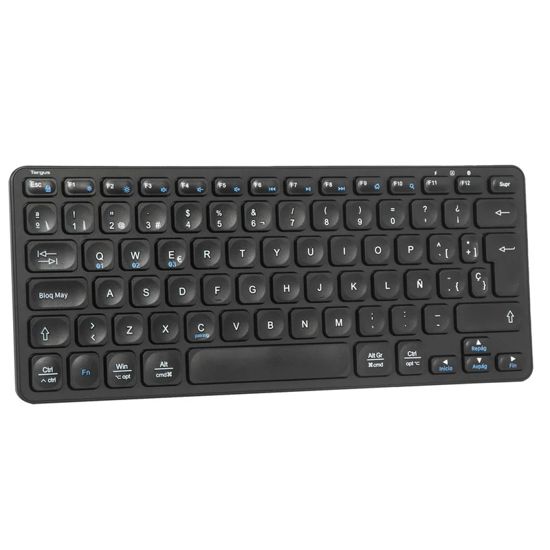 Kompakte antimikrobielle Multi-Device Bluetooth®-Tastatur (ES)
