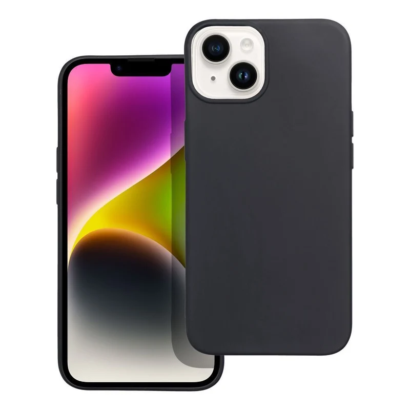 Apple iPhone 14/15/16 Pro/Plus/Max Silikon Handyhülle 2mm TPU Case Schwarz